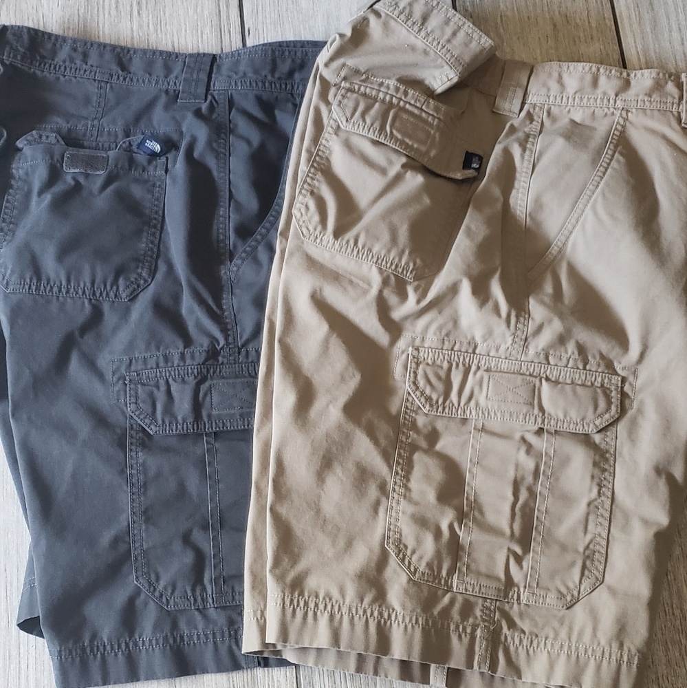 2 North face shorts